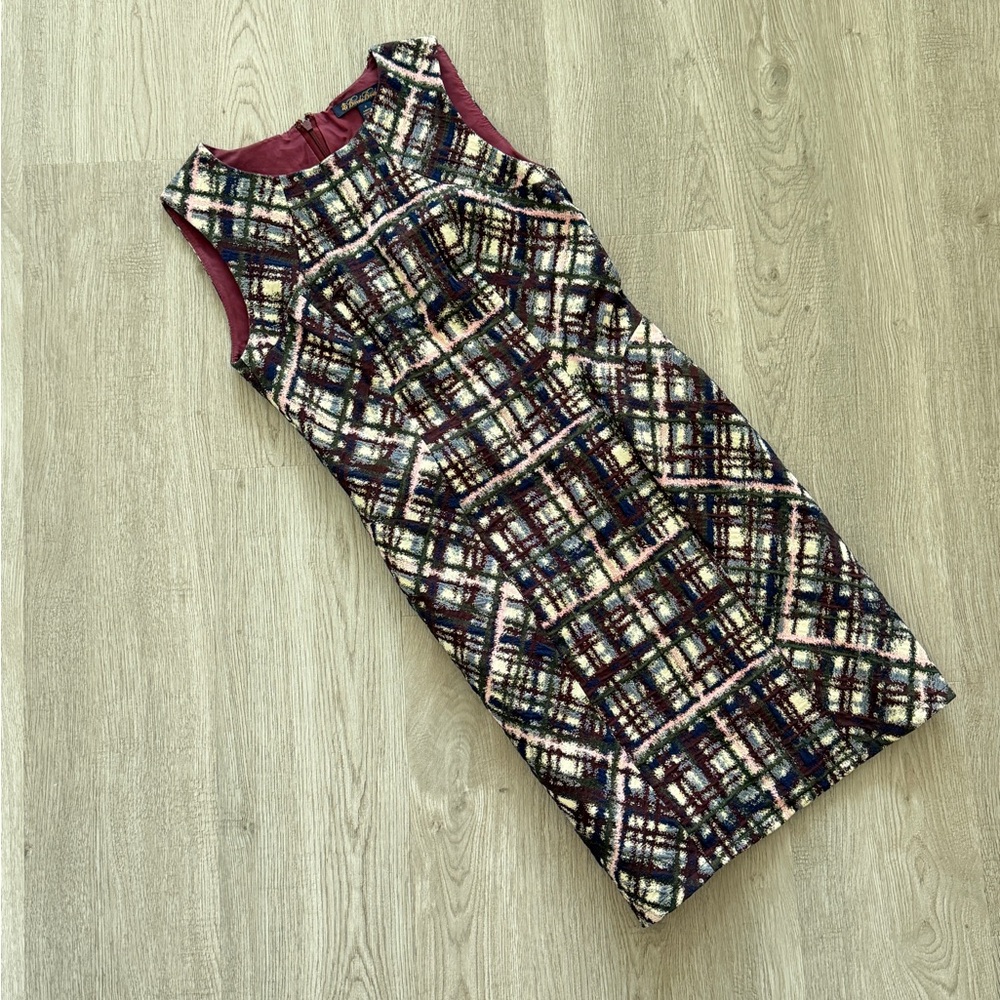 Brooks Brothers Bodycon Plaid Dress dark autumn palette